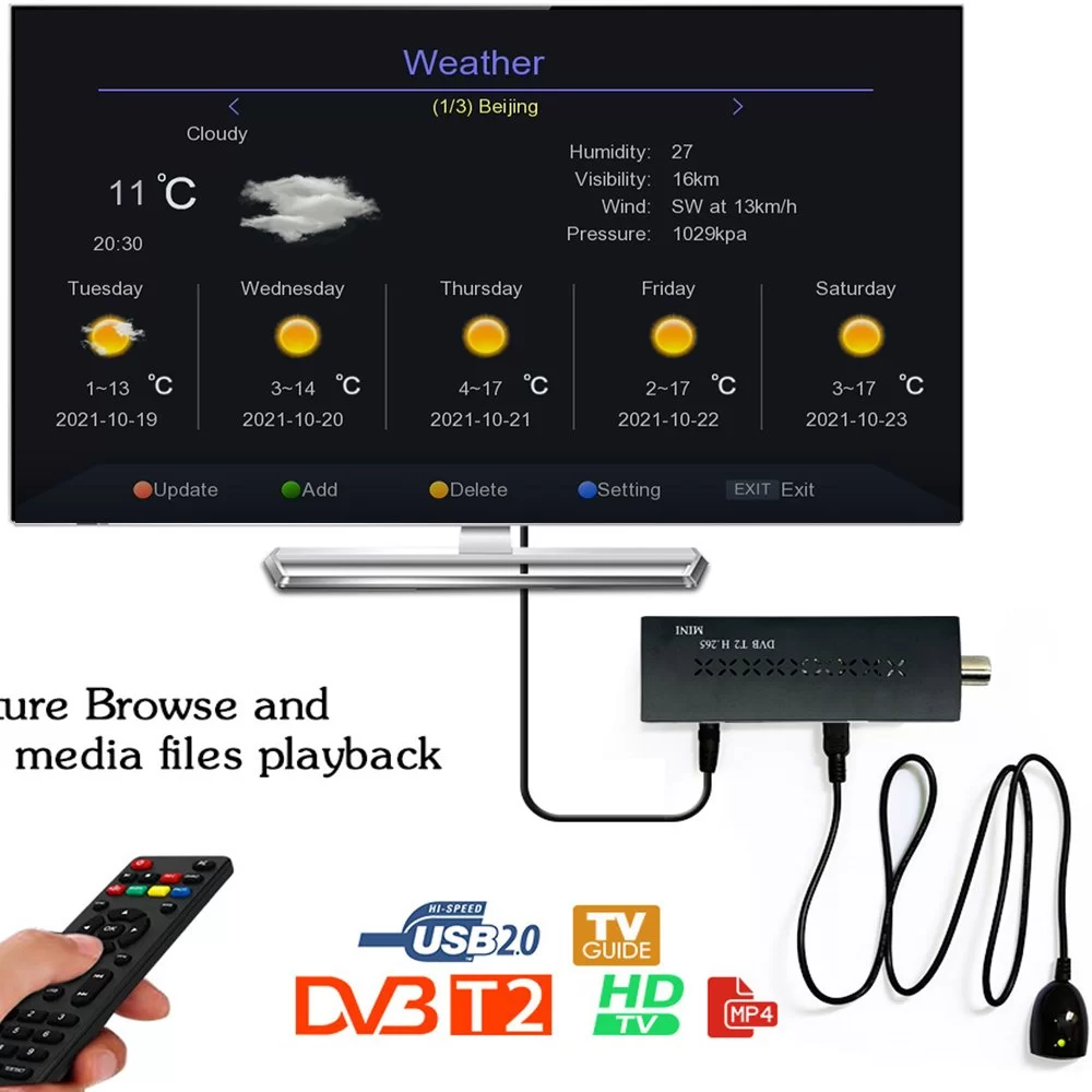 DVB T2 mini tv stick full hd