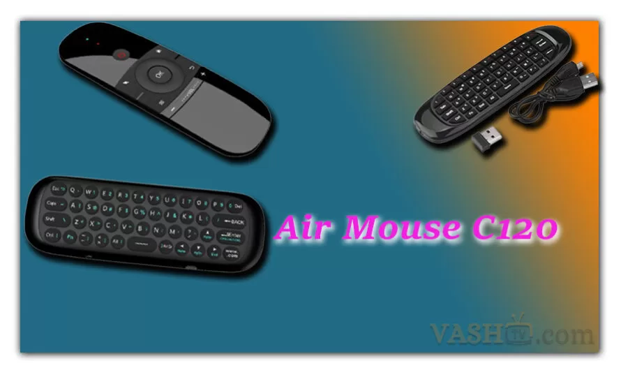 Аэромыш с клавиатурой Air Mouse C120 беспроводная для SMART TV