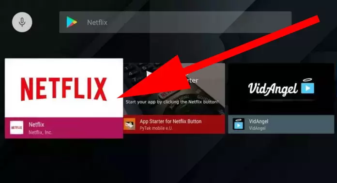 NetFlilx for Android TV