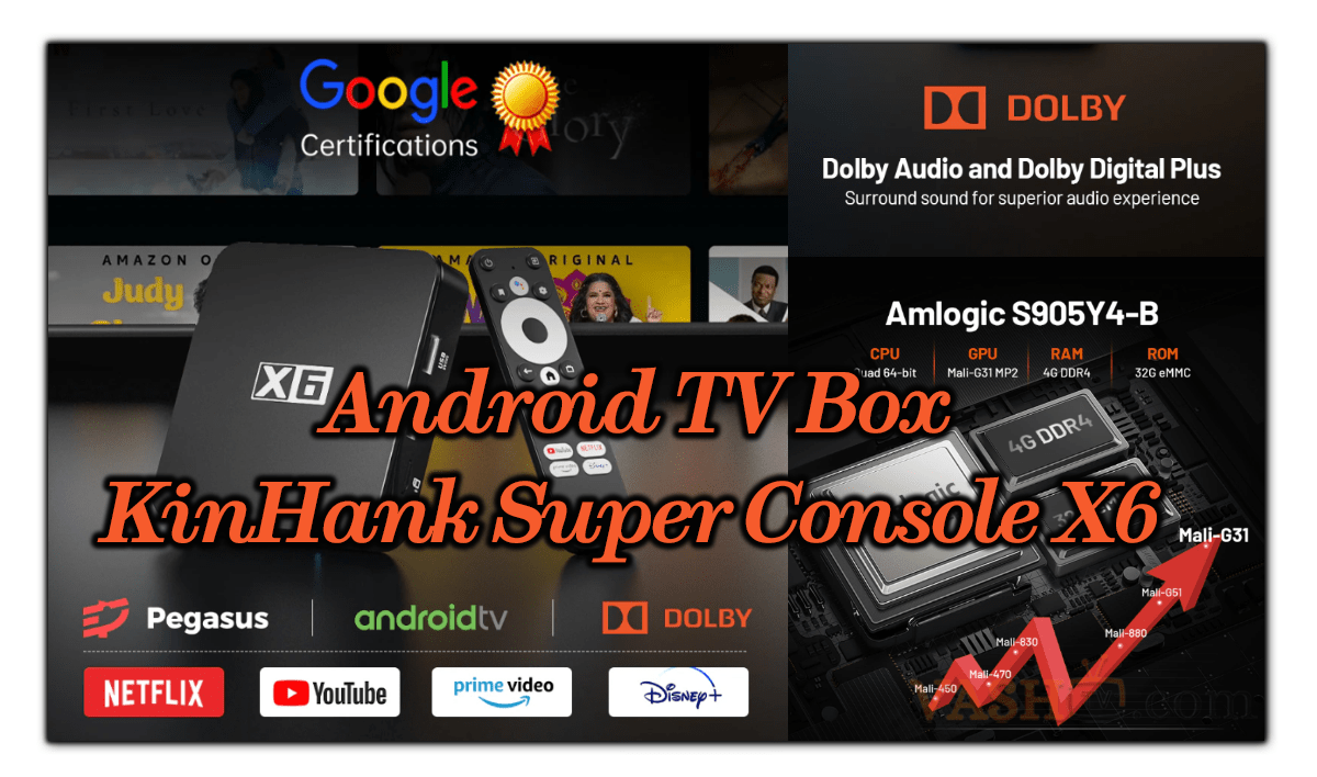 KinHank Super Console X6 - сертифицированный Android TV Box