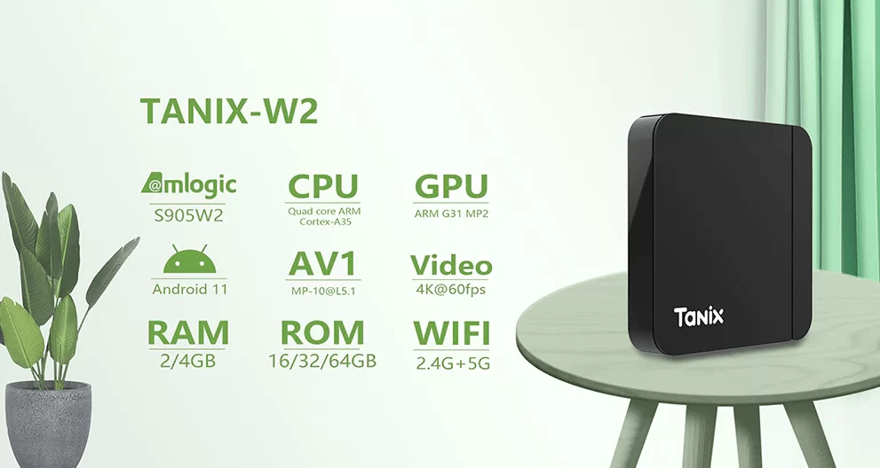 Tanix W2 Smart TV Box Android 11