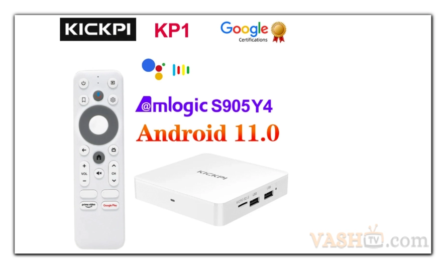 Android TV Box KICKPI KP1: Сертифікований пристрій для трансляції 4K з вражаючими можливостями