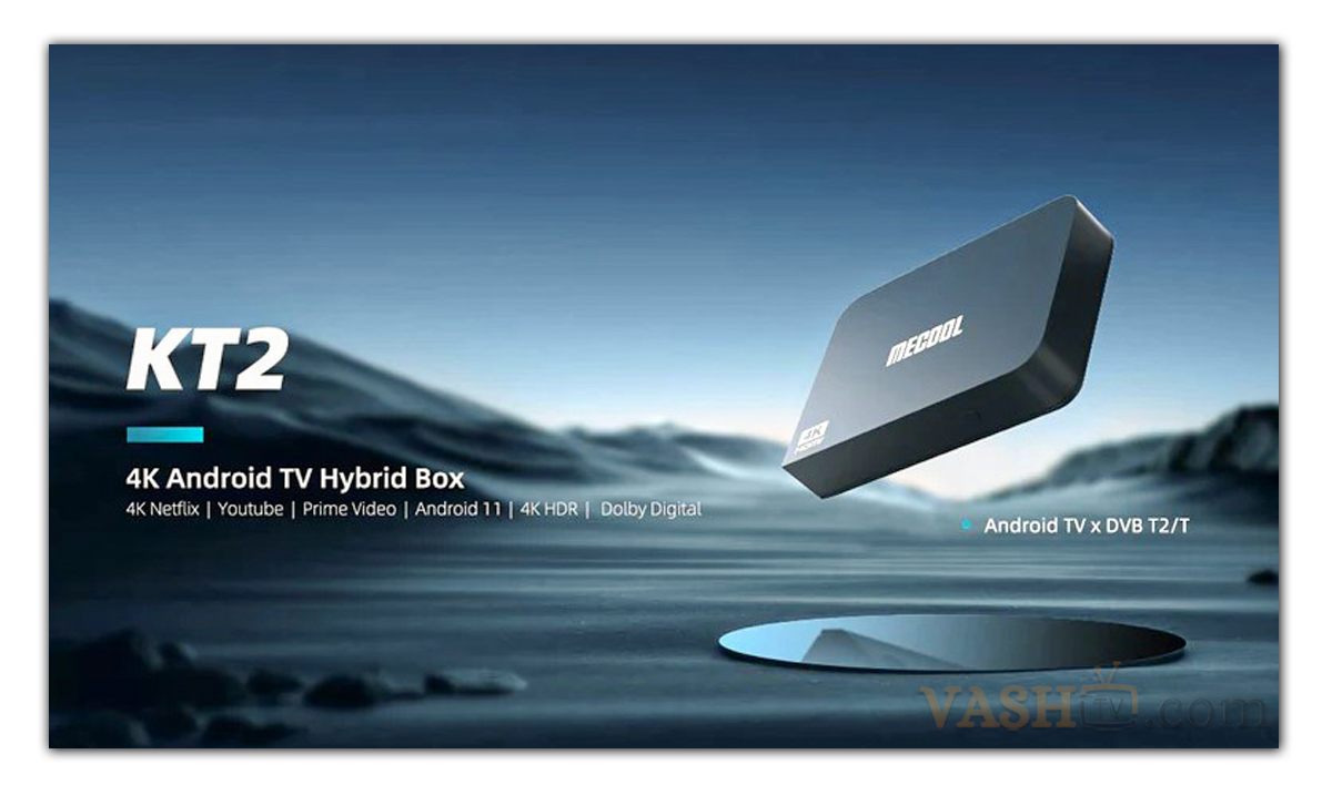 MECOOL KT2 4K Android TV Hybrid STB