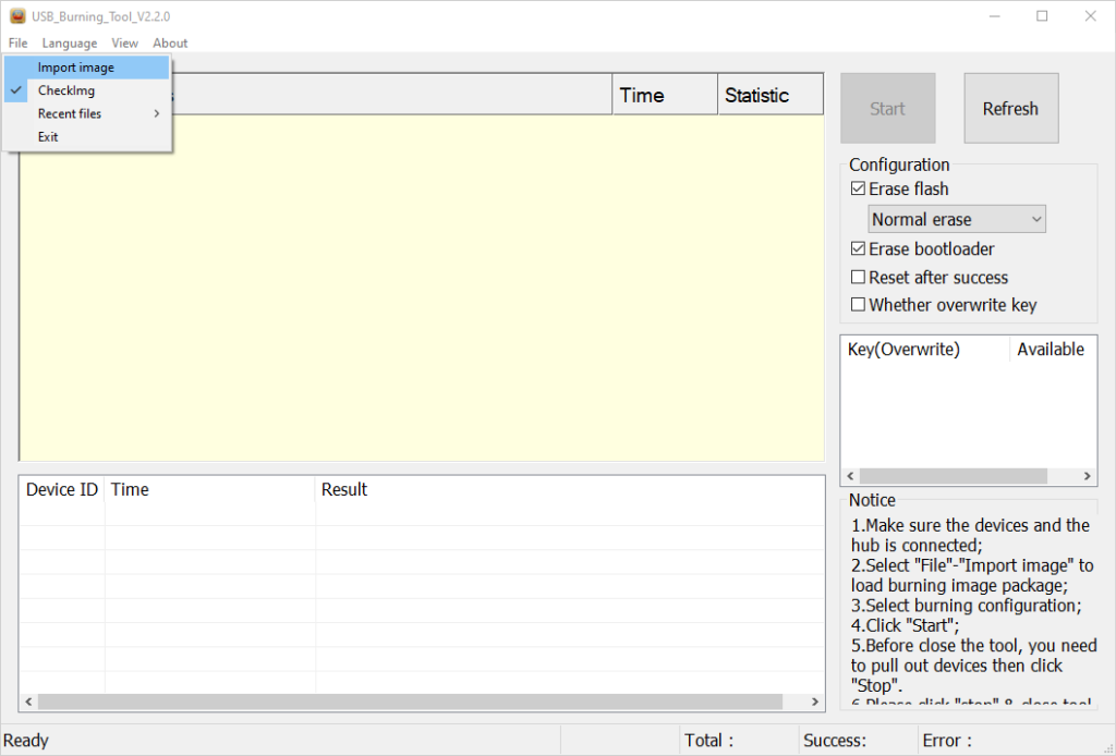 Amlogic USB Burning Tool